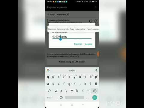 Configurando WIFI impresora Canon E471 con celular Android - YouTube