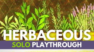 Herbaceous Board Game | Full Solo Playthrough | How to Play Solitare