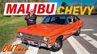 INFORME COMPLETO Chevrolet Chevy Malibu 1975 Rojo Lacre casi NUEVA  Oldtimer