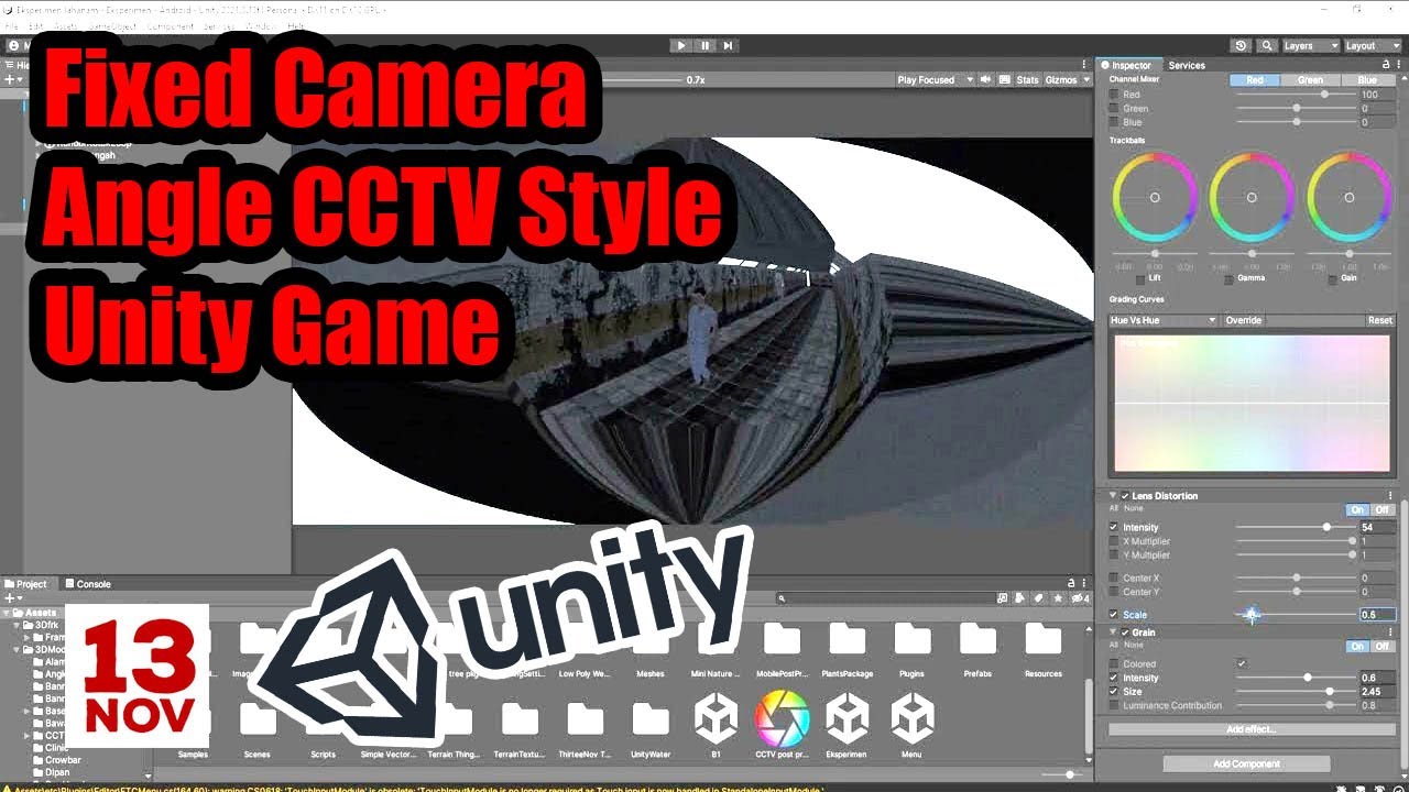 How to install Post Processing Stack v3 in Unity & make a CCTV style ...