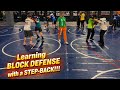 Coach Mike's Boxing Technique : BLOCK DEFENSE with a STEP-BACK!!!