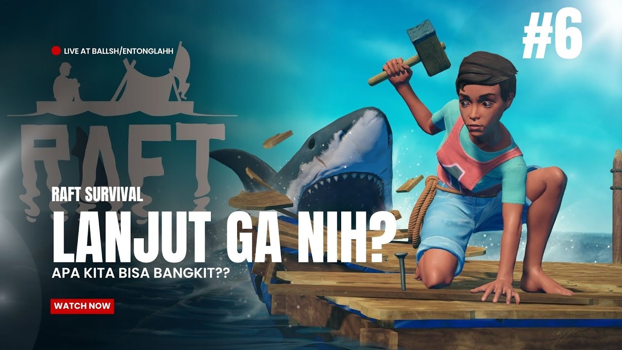 Lanjut game Raft after kebod*han kemarin - Raft Indonesia Part 6 - YouTube