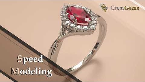 Making a Cluster Ring from Scratch CAD design - Speed Modeling | CrossGems