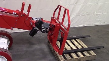 Installing the Fork Attachment on a Brandon Telehandler