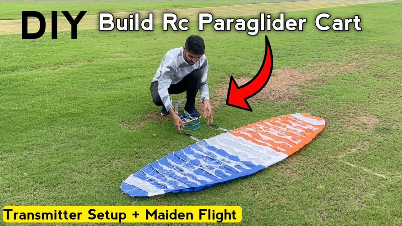 DIY RC Paraglider Cart Build & First Flight!