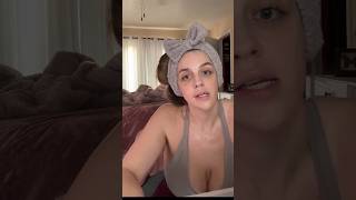 Routines Woman no bra After waking up, I cleaned my face and breasts big nipples naked