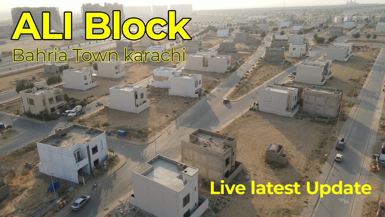 ali block bahria town karachi live view 2021 Salaam Estate
