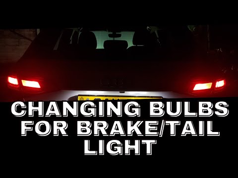 Audi A3 Sportback, 8VF(2017-2020)의 브레이크 등/미등을 변경하는 방법