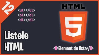 Listele HTML | Tutorial HTML pentru incepatori in 2020 - Episodul #12