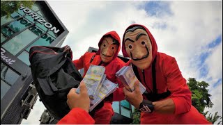 Parkour money heist pov