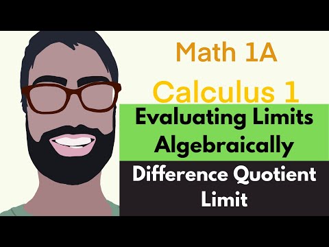 2.3 Evaluating Limits Algebraically | Video 7 - Difference Quotient Limit