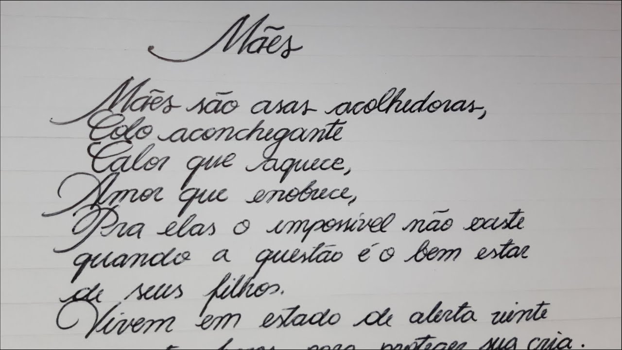 Como escrever uma mensagem com uma letra BONITA para o dia das mães ...