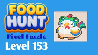 Food Hunt: Pixel Puzzle level 153 walkthrough solution 