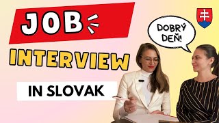 Job Interview | Learn Slovak Online 🇸🇰