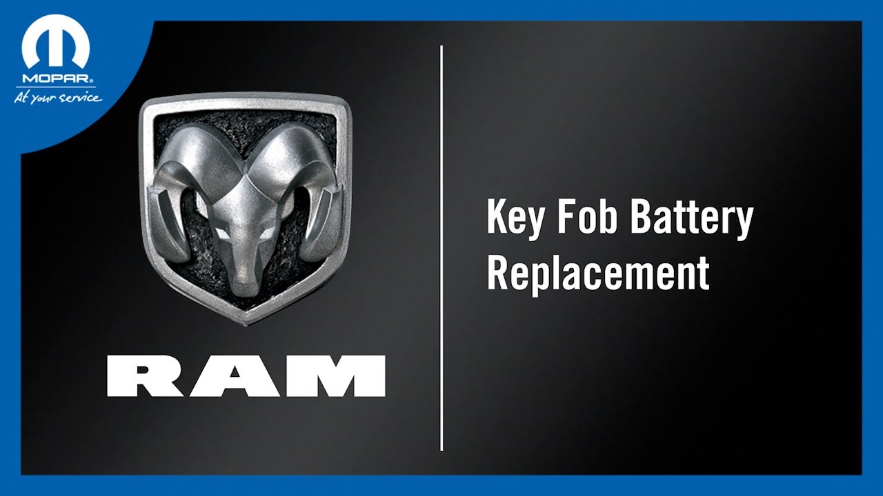 Key Fob Battery Replacement | How To | 2024 Ram 2500-3500