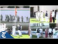 CWC Meet: Party leaders attend flag hoisting ceremony in Hyderabad