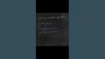 Kinematics Position Equation Short