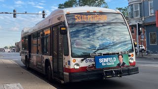 Slow CTA Nova LFS Bus Ride on Bus 8163 on Route 53 Pulaski from 16th Street to Lake Street