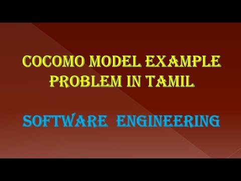 Cocomo model Example problem in Tamil