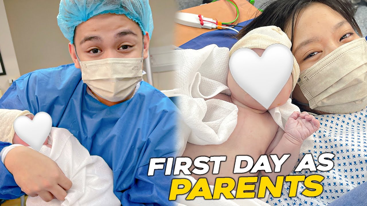 FIRST DAY AS PARENTS!