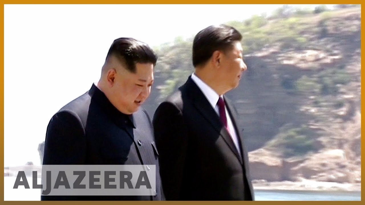 🇰🇵 كيم جونغ أون يلتقي شي جين بينغ في الصين قبل قمة ترامب | الجزيرة الإنجليزية