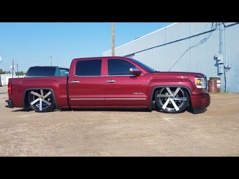 Bagged Gmc Denali 26" Wheels Accuair E Level I level ...