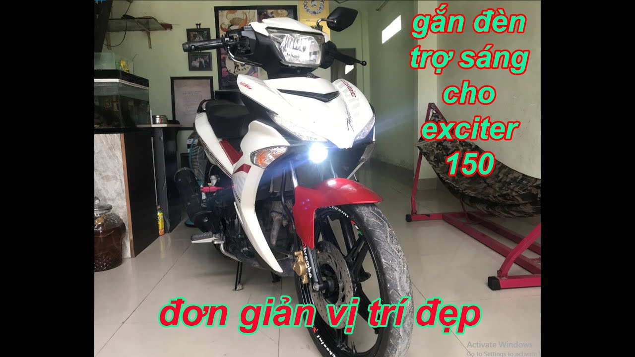 lắp đèn trợ sáng cho exciter 150 - đơn giản vị trí đẹp - youtube