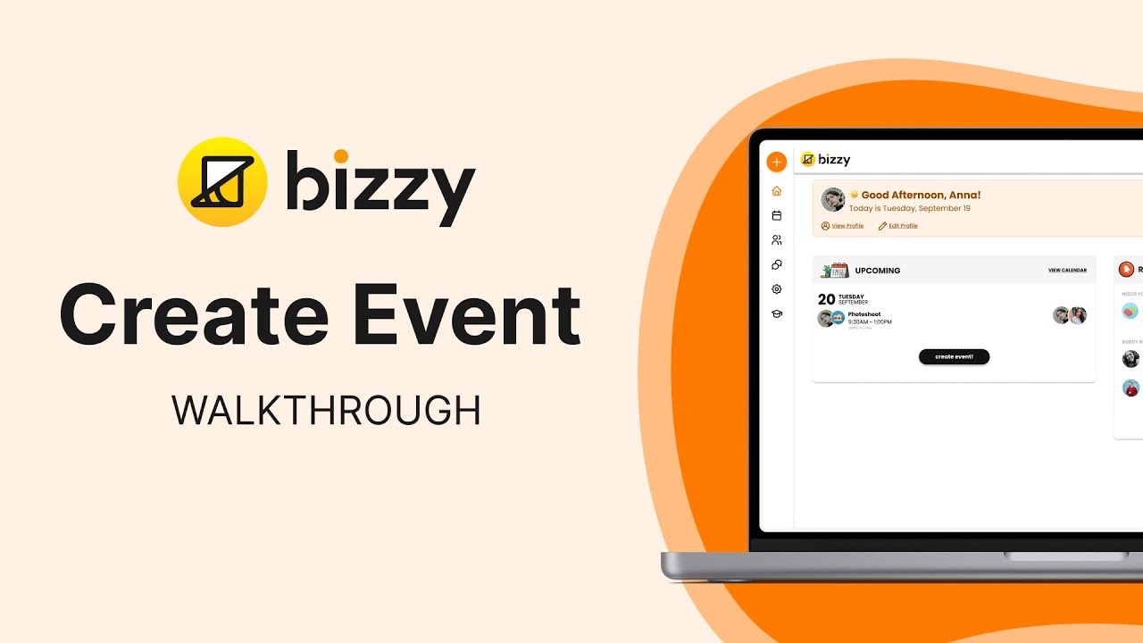 Creating Events In Bizzy - Walkthrough - YouTube