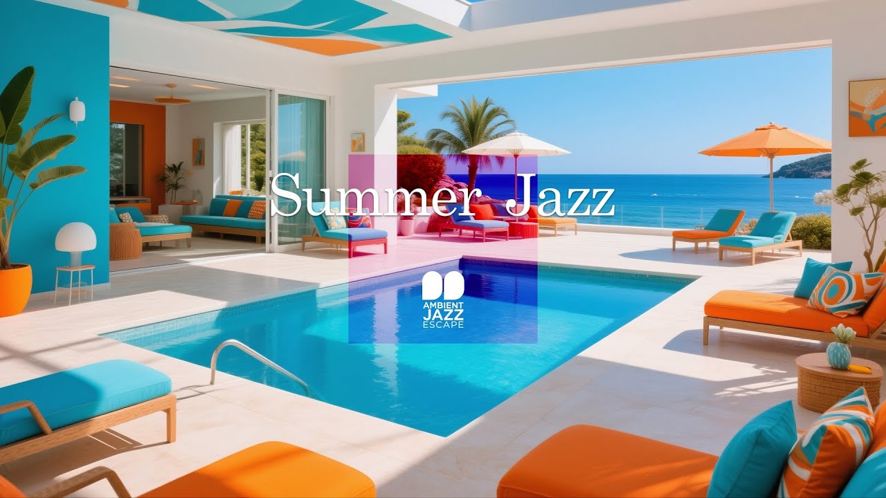 Contemporary Jazz Villa • Refined Pool Music for Summer Relaxation