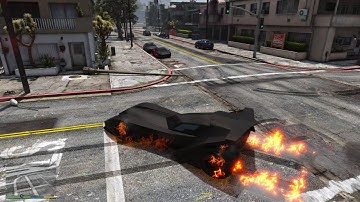 Batman script mod mixed with ghost rider script mod GTA5