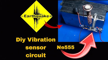 Diy Vibration sensor ✅||How to make a vibration senser using ne555 ic with a reset button...
