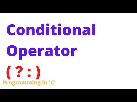Conditional Operator in C Programming