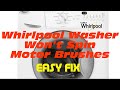 WHIRLPOOL WASHER WON’T SPIN—HOW TO CHANGE MOTOR BRUSHES