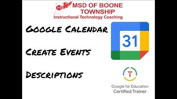 Adding Detailed Descriptions to Google Calendar Events