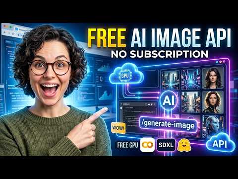 Build a FREE AI Image API with Colab