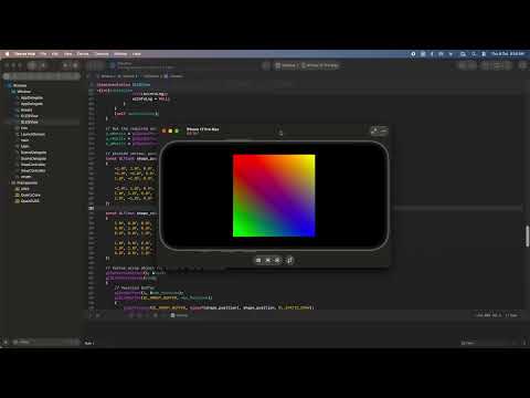 Multi-Colored Rectangle - OpenGL ES - iOS