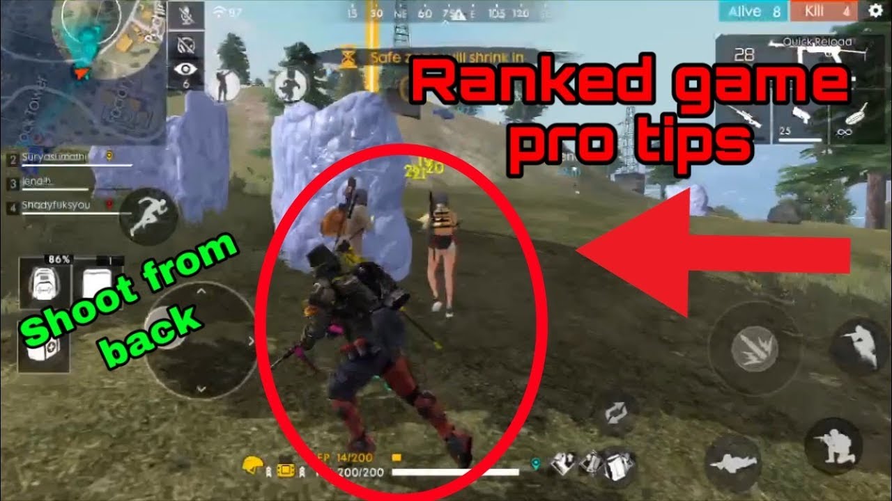 Free fire ranked game tricks tamil | pro player tips
