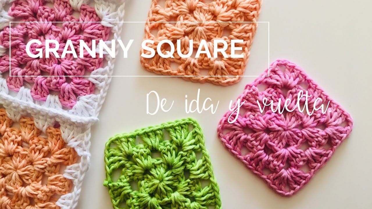 Cómo hacer granny square paso a paso tutorial. - YouTube