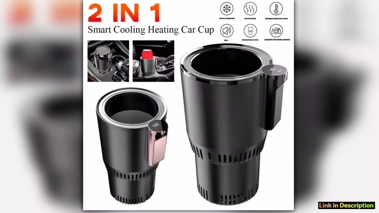 2in1 Smart Cooling Heating Car Cup Holder Intelligent Hot and Cold Cup Holder Mini Car