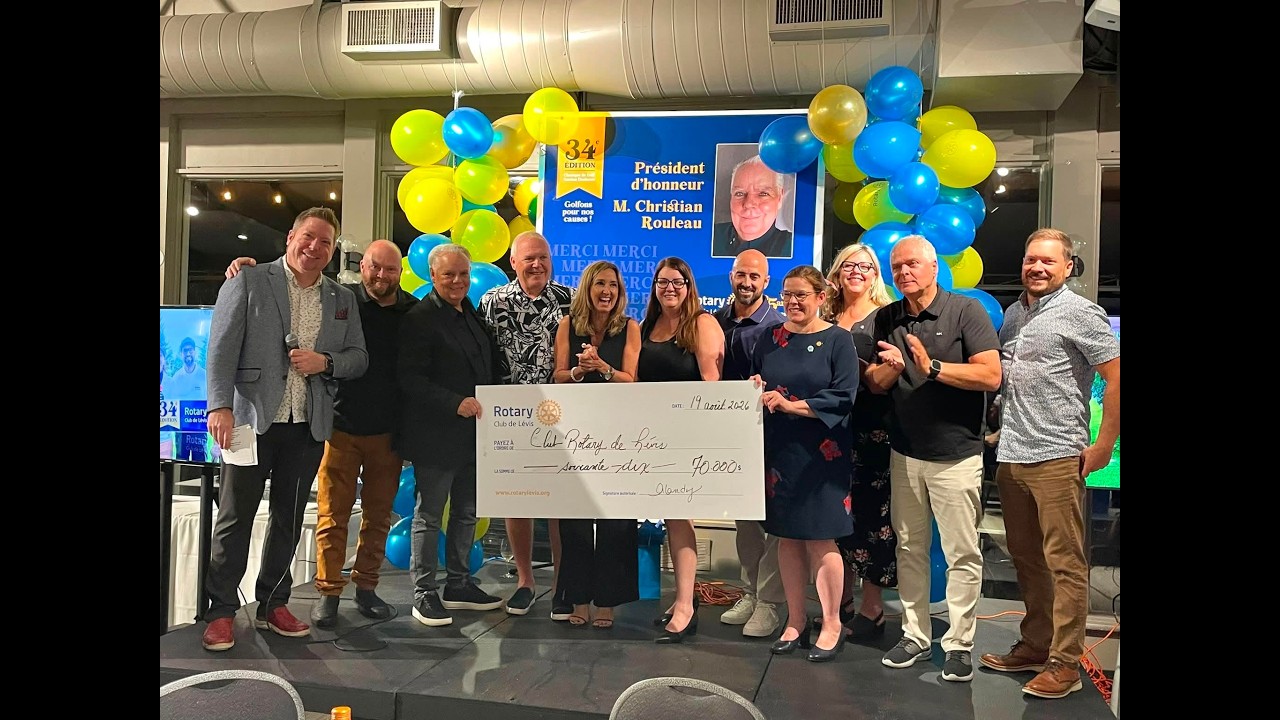 Ce n'est pas juste un tournoi de golf. 
C'est une communauté qui se rassemble pour donner.  Et cette année, la 34e Classique Gaétan Duchesne du Club Rotary de Lévis a franchi un sommet historique de générosité : 70 000 $ récoltés!  Une journée mémorable dont on était fiers de capturer chaque moment. 🎬