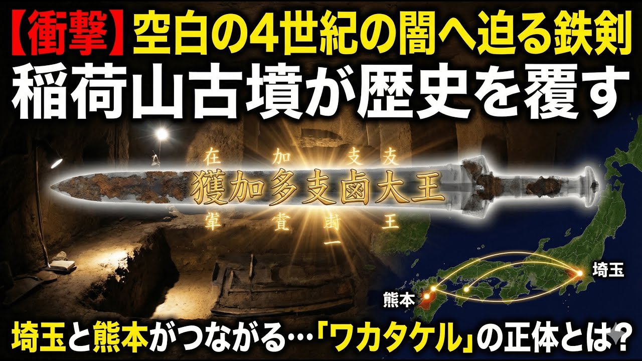 115文字の衝撃！廃棄寸前のゴミが国宝に？神話だと思われていた『あの天皇』の実在を証明【ゆっくり解説】【稲荷山古墳・鉄剣】