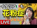 【ライブ】🇮🇹春到来！花粉症ってイタリアにもあるん？【イタリア生配信】
