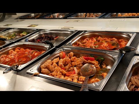 Restaurant asiatique avec buffet à volonté. 🍚 🍤 🍣 جولة صغيرة في مطعم آسيوي / بوفيه غير محدود.