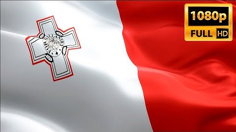 Malta waving flag. National 3d Europe flag waving. Sign of Maltese‎. Malta flag Full HD