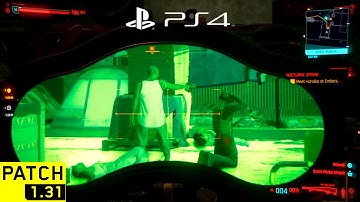 CYBERPUNK 2077 NEW UPDATE 1.31 PATCH - PS4 Slim Gameplay Test & Performance Part 43
