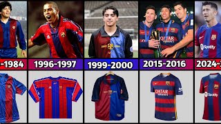 Evaluation Of FC Barcelona Home Jersey 1980-2024