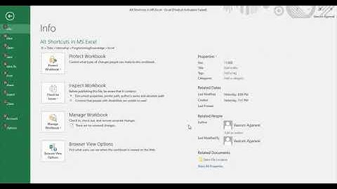Microsoft Excel Tutorial   Alt Key Shortcuts in MS Excel Keyboard shortcuts in