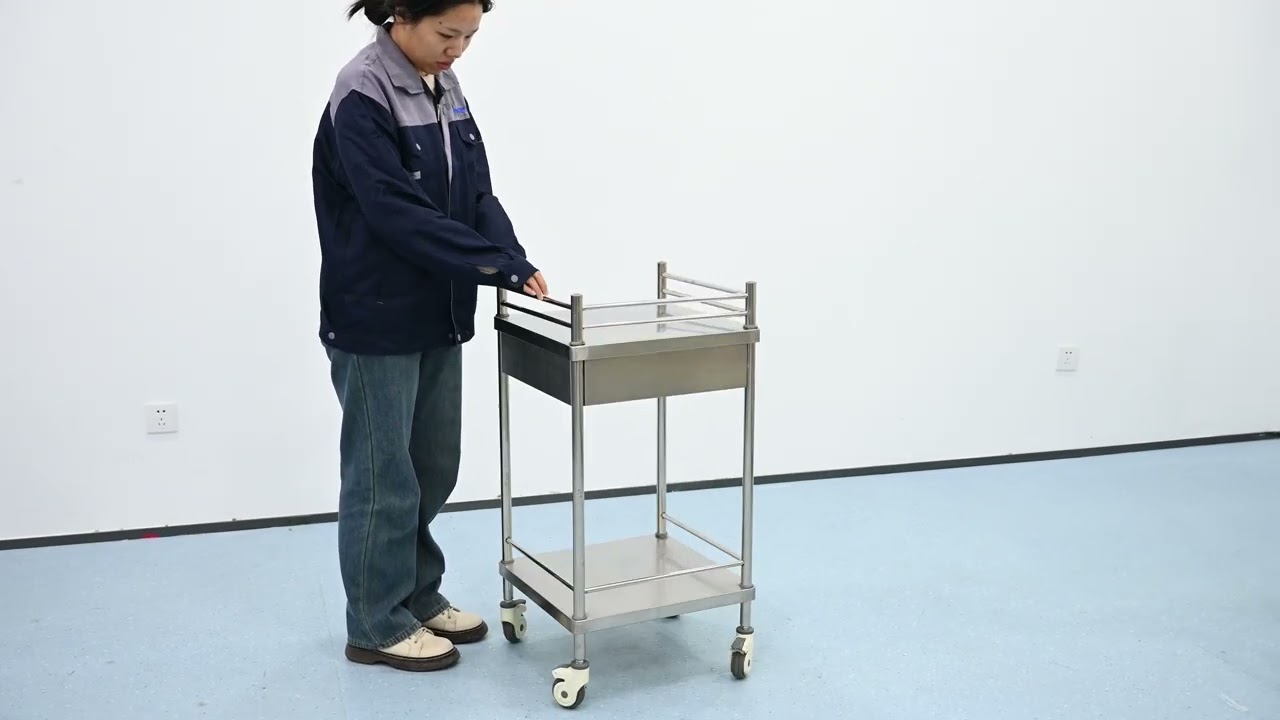 MK-S08C Stainless Steel Hospital Dressing Trolley