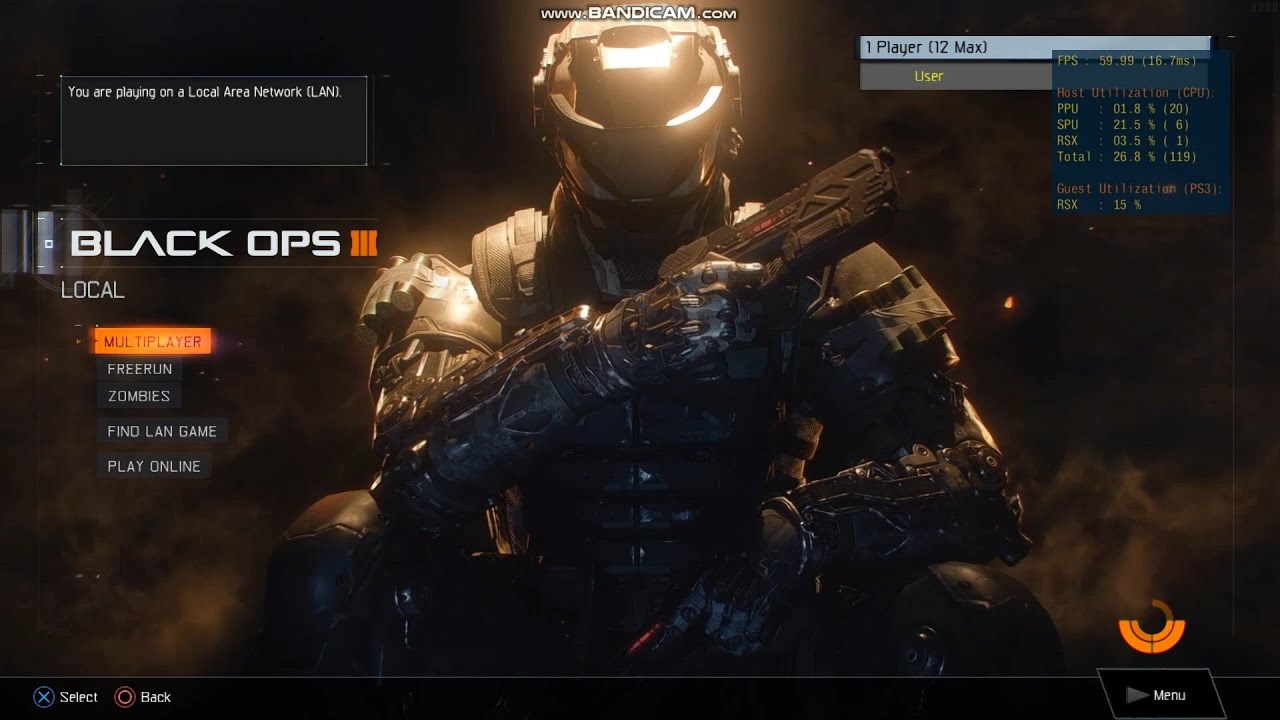 RPCS3 - Call of Duty® Black Ops III [BLUS31527] - TDM Bot Action