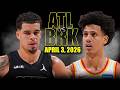 Atlanta Hawks vs Brooklyn Nets Full Game Highlights – April 3, 2026 | NBA Season